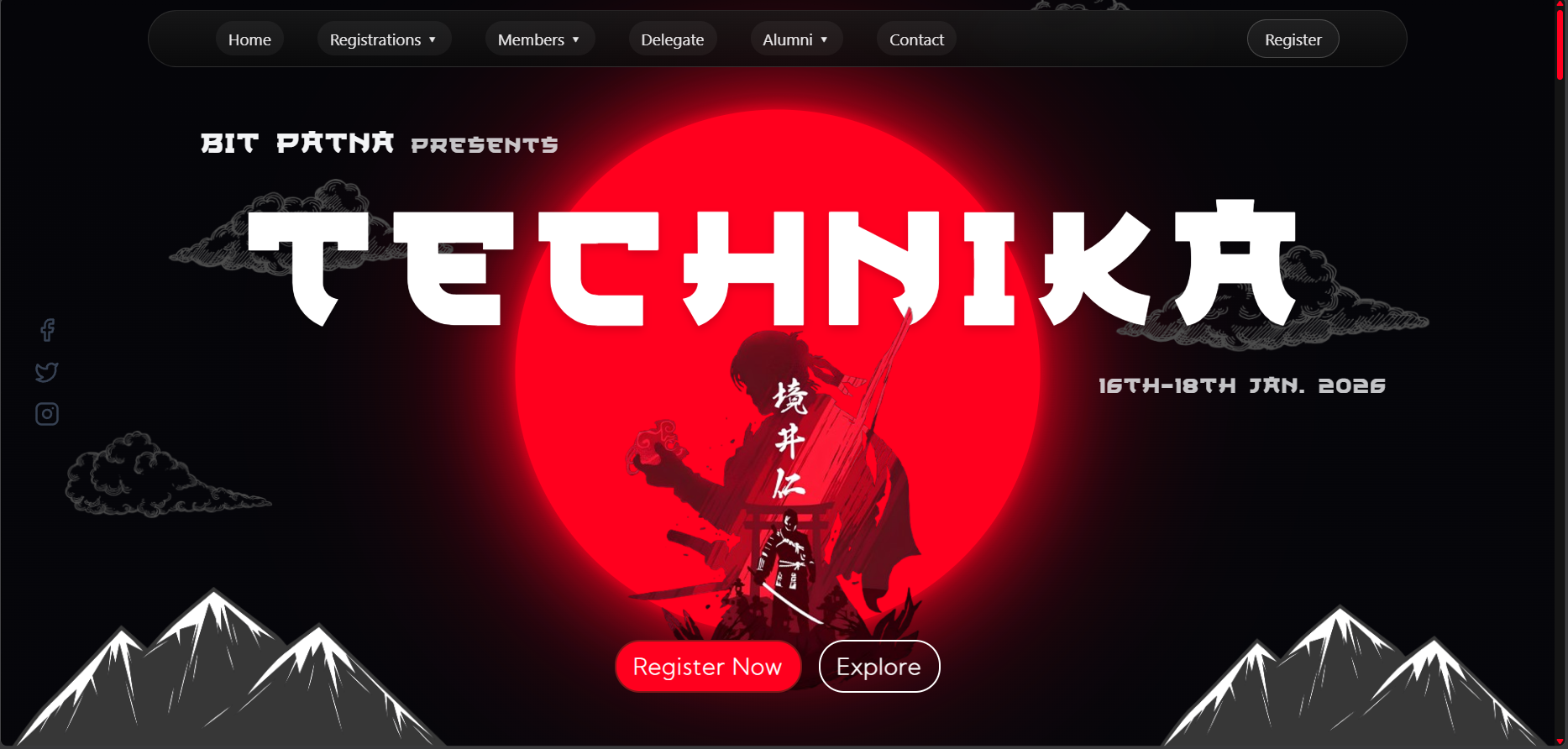 TECHNIKA'26 — TECH FEST WEBSITE by Aayush Arya